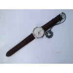 De Ville Prestige Real PR SS 1:1 Best Edition White Dial Gold Markers Leather Strap MIYOTA 9015 ZF