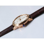 De Ville Prestige Real PR RG 1:1 Best Edition White Dial Leather Strap MIYOTA 9015 ZF