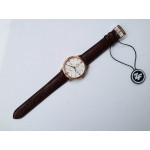 De Ville Prestige Real PR RG 1:1 Best Edition White Dial Leather Strap MIYOTA 9015 ZF