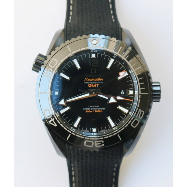 Planet Ocean 45.5mm Deep Black Real Ceramic 1:1 Best Edition on Black Nylon Strap A8906 Super Clone VSF