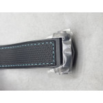 Planet Ocean 45.5mm GMT Worldtimer Real Ceramic 1:1 Best Edition Black/blue Dial On Black Rubber Strap VSF Super Clone 8938 