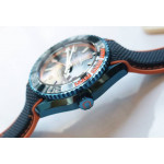 Planet Ocean 45.5mm Big Blue Real Ceramic 1:1 Best Edition on Blue Rubber Strap A8906 Super Clone VSF