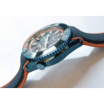 Planet Ocean 45.5mm Big Blue Real Ceramic 1:1 Best Edition on Blue Rubber Strap A8906 Super Clone VSF