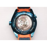 Planet Ocean 45.5mm Big Blue Real Ceramic 1:1 Best Edition on Blue Rubber Strap A8906 Super Clone VSF