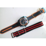 Planet Ocean 45.5mm Big Blue Real Ceramic 1:1 Best Edition on Blue Rubber Strap A8906 Super Clone VSF