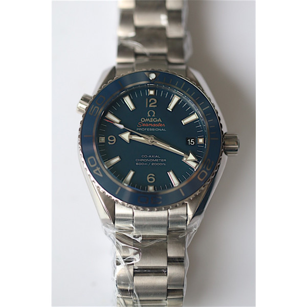 PLANET OCEAN 45MM Titanium 1:1 Best Edition Blue Dial On Ti Bracelet A8500 BP