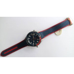 Pyeong Chang 2018 43.5mm SS Blue/Red Bezel Best Edition Blue Dial on Blue Nylon Strap A8900 OMF