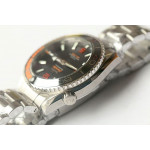 Planet Ocean 2016 V2 43.5mm SS Black/Orange Bezel 1:1 Best Edition Black Dial on SS Bracelet A8900 OMF