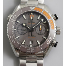 Planet Ocean Master Chronometer SS Gray Polished Bezel Gray Dial on SS Bracelet A9900 V4 OMF