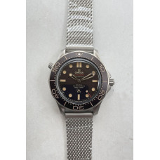 Seamaster 300 "No Time to Die" Titanium 007 1:1 Best Edition Mesh Bracelet AGF A8806