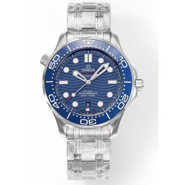 Seamaster Diver 300M 1:1 Best Edition Bllue Ceramic Bezel Blue Dial Bracelet EWE A8800