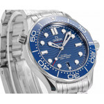 Seamaster Diver 300M 1:1 Best Edition Bllue Ceramic Bezel Blue Dial Bracelet EWE A8800