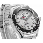 Seamaster Diver 300M 1:1 Best Edition Black Ceramic Bezel White Dial Bracelet EWE A8800