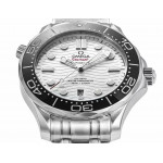 Seamaster Diver 300M 1:1 Best Edition Black Ceramic Bezel White Dial Bracelet EWE A8800