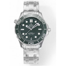 Seamaster Diver 300M 1:1 Best Edition Green Ceramic Bezel Green Dial Bracelet EWE A8800