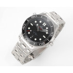 Seamaster Diver 300M 1:1 Best Edition Black Ceramic Bezel Black Dial Bracelet VSF A8800