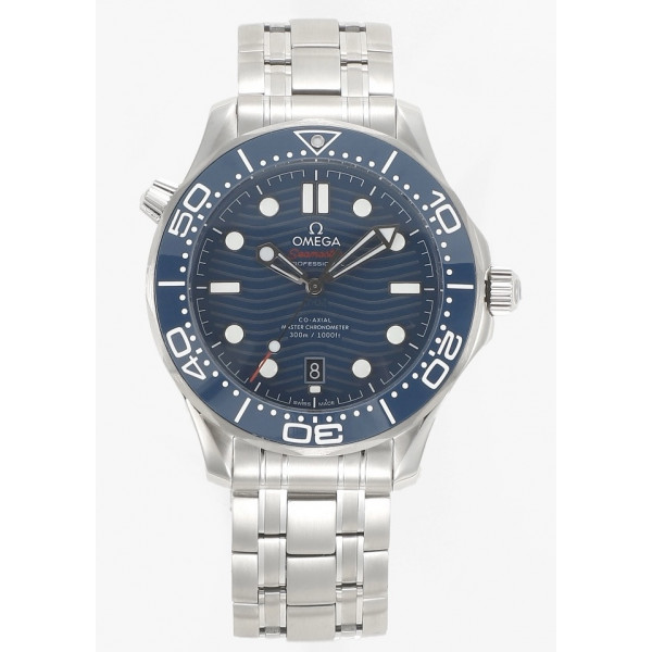 Seamaster Diver 300M 1:1 Best Edition Blue Ceramic Bezel Blue Dial Bracelet VSF A8800