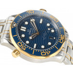 Seamaster Diver 300M 1:1 Best Edition YG/SS Blue Ceramic Bezel Blue Dial Bracelet VSF A8800