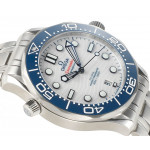 Seamaster Diver 300M Tokyo 2020 1:1 Best Edition Blue Ceramic Bezel White Dial Bracelet VSF A8800