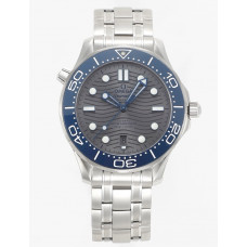 Seamaster Diver 300M 1:1 Best Edition Blue Ceramic Bezel Grey Dial Bracelet VSF A8800