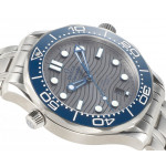 Seamaster Diver 300M 1:1 Best Edition Blue Ceramic Bezel Grey Dial Bracelet VSF A8800