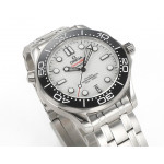 Seamaster Diver 300M 1:1 Best Edition Black Ceramic Bezel White Dial Bracelet VSF A8800