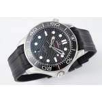 Seamaster Diver 300M 1:1 Best Edition Black Ceramic Bezel Black Dial Rubber Strap ZF A8800