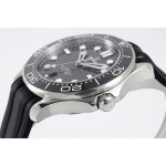 Seamaster Diver 300M 1:1 Best Edition Black Ceramic Bezel Black Dial Rubber Strap ZF A8800