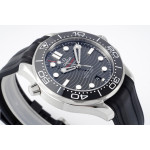 Seamaster Diver 300M 1:1 Best Edition Black Ceramic Bezel Black Dial Rubber Strap ZF A8800