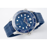 Seamaster Diver 300M 1:1 Best Edition Blue Ceramic Bezel Blue Dial Rubber Strap ZF A8800