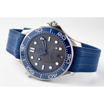 Seamaster Diver 300M 1:1 Best Edition Blue Ceramic Bezel Grey Dial Rubber Strap ZF A8800