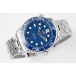 Seamaster Diver 300M 1:1 Best Edition Blue Ceramic Bezel Blue Dial Bracelet ZF A8800