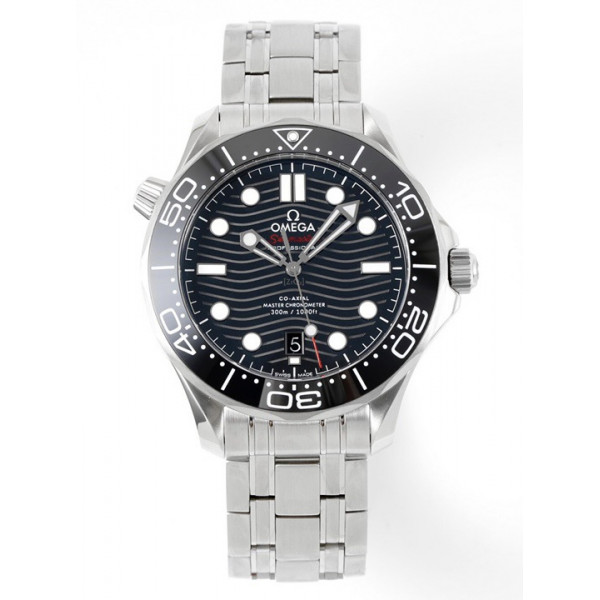 Seamaster Diver 300M 1:1 Best Edition Black Ceramic Bezel Black Dial Bracelet ZF A8800