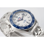 Seamaster Diver 300M 1:1 Best Edition Blue Ceramic Bezel White Dial Bracelet ZF A8800