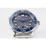 Seamaster Diver 300M 1:1 Best Edition Blue Ceramic Grey Dial Bracelet ZF A8800