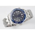 Seamaster Diver 300M 1:1 Best Edition Blue Ceramic Grey Dial Bracelet ZF A8800