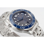 Seamaster Diver 300M 1:1 Best Edition Blue Ceramic Grey Dial Bracelet ZF A8800