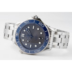 Seamaster Diver 300M 1:1 Best Edition Blue Ceramic Grey Dial Bracelet ZF A8800