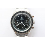 Speedmaster MoonWatch SS Sapphire Crystal Black Dial on SS Bracelet Manual Winding Chrono Movement OMF