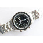 Speedmaster MoonWatch SS Sapphire Crystal Black Dial on SS Bracelet Manual Winding Chrono Movement OMF