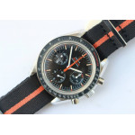 Speedmaster Speedy Tuesday 2 ‘Ultraman’ Best Edition on Nato Strap Manual Winding Chrono Movement OMF