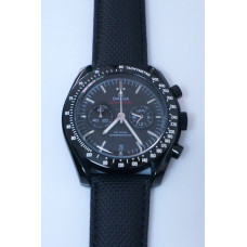 Speedmaster "Dark Side of The Moon" PVD Black Nylon Strap Quartz