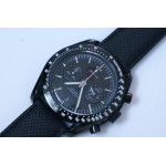 Speedmaster "Dark Side of The Moon" PVD Black Nylon Strap Quartz