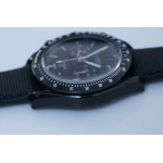 Speedmaster "Dark Side of The Moon" PVD Black Nylon Strap Quartz