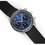 Speedmaster Racing Chrono 40mm SS/SS Black&Blue&Grey Dials Rubber Strap HRF C3330