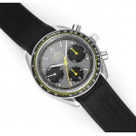 Speedmaster Racing Chrono 40mm SS/SS Black&Blue&Grey Dials Rubber Strap HRF C3330