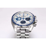 Speedmaster SS Snoopy 1:1 Best Edition White Dial Manual Winding Chrono Movement Bracelet OSF