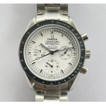 Speedmaster SS Snoopy 1:1 Best Edition White Dial Bracelet Manual Winding Chrono Movement OMF