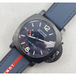 PAM 1408 Quaranta BiTempo Luna Rossa 40mm DLC Blue Rubber Strap VSF P900 PAM 1408 Quaranta BiTempo Luna Rossa 40mm DLC Blue Rubber Strap VSF P900