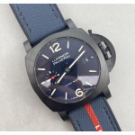 PAM 1408 Quaranta BiTempo Luna Rossa 40mm DLC Blue Rubber Strap VSF P900 PAM 1408 Quaranta BiTempo Luna Rossa 40mm DLC Blue Rubber Strap VSF P900